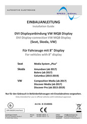 Speedsignal B-3540006 Installation Manual