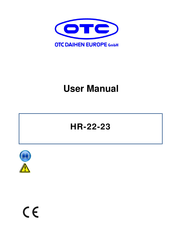 OTC HR 23 User Manual