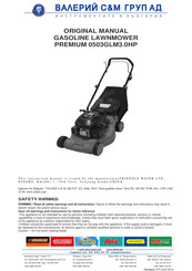 VALERII S&M GROUP PREMIUM 0503GLM3.0HP Original Manual