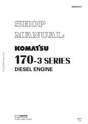Komatsu 170-3 Series Shop Manual