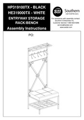 Southern Enterprises HP319100TX Assembly Instructions