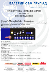 VALERII S&M GROUP SMART PREMIUM 0503BCINVERTER Owner's Manual & Safety Instructions