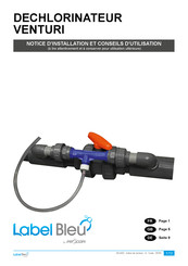 Procopi Label Bleu VENTURI Installation And Operating Instructions Manual