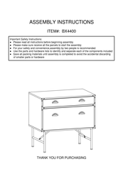 HOMEDEPOT BX4400 Assembly Instructions Manual