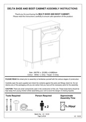 BIG FURNITURE WAREHOUSE DELTA Assembly Instructions Manual