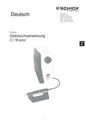 Schick Dental 3510 Operating Instructions Manual