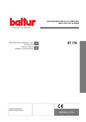 baltur 20080010 Instruction Manual For Installation, Use And Maintenance