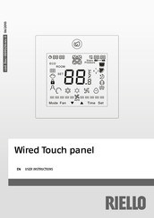 Riello Wired Touch panel User Instructions
