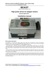 Benezan Electronics BEAST Installation Manual
