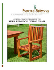 Forever Redwood RUTH REDWOOD Assembly Instructions Manual