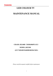 Changhong Electric 24E3100 Maintenance Manual