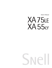 Snell XA Series Owner's Manual