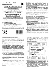Ldt M-DEC-DC-G Operating	 Instruction