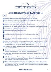 AMAZONAS WRAP CROSS CARRY Manual