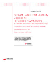Keysight N5227BU-660 Installation Note