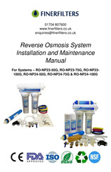 Finerfilters RO-NP24-50G Installation And Maintenance Manual