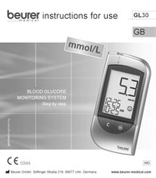 Beurer medical GL30 Instructions For Use Manual