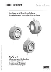 Baumer HOG 28 Installation And Operating Instructions Manual