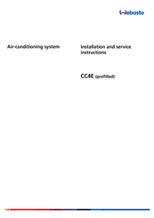Webasto CC4E Installation And Service Instructions Manual