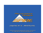 Performance Designs Spire-10M Owner's Manual