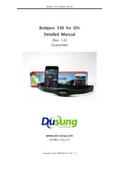 Du-sung Technology Bodypro 330 Detailed Manual