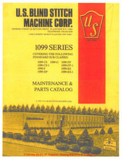 U.S. BLIND STITCH I099-FP-1 Maintenance & Parts Catalog