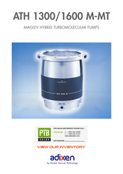 Alcatel Vacuum Technology Adixen ATH 1300 MT User Manual