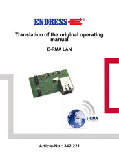 Endress E-RMA LAN Translation Of The Original Operating Manual