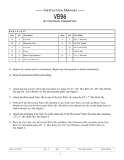 Bison Six Post Deluxe Instruction Manual