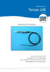 UGT Tensio 140 Operating Manual