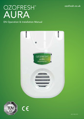 OZOFRESH AURA OZO-0008 Operation & Installation Manual