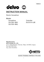 Nitto Kohki Delvo DLV7331-BKU Instruction Manual