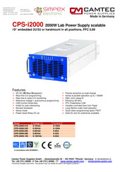 Simpex Electronic CAMTEC CPS-i2000.018PS Manual
