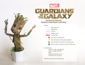 Marvel Guardians of the Galaxy Dancing Groot Papercraft Quick Start Manual