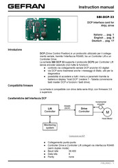 gefran SBI-DCP-33 Instruction Manual