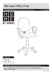 Argos HOME 617/9296 Assembly Instructions Manual