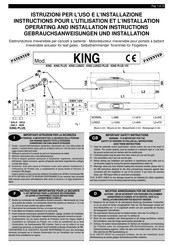 RIB KING LUNGO Operating And Installation Instructions