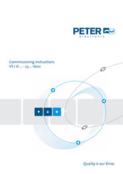 Peter electronic VS i III 100 Commissioning Instructions