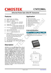 CMOSTEK CMT2300A-EQR Manual