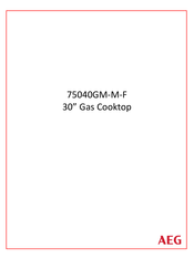 Aeg 75040GM-M-F Manual