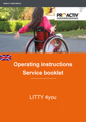 PRO ACTIV LITTY 4you Operating Instructions Service Booklet