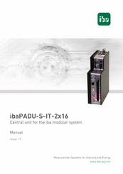 IBA ibaPADU-S-IT-2x16 Manual