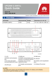 Huawei UPS2000-G-6KRTLL Quick Manual