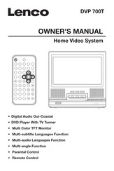 LENCO DVP-700T Owner's Manual