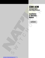 Power Measurement 3300 ACM Installation & Operation Manual