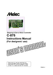 Melec C-875 Instruction Manual