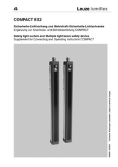 Leuze lumiflex COMPACT EX2 Supplement For Connecting And Operating Instruction Compact