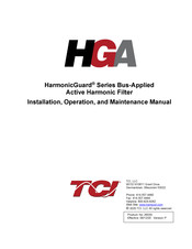 TCi HGA HarmonicGuard Series Installation, Operation And Maintenance Manual