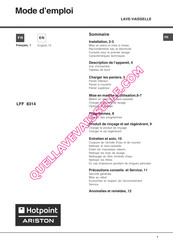 Hotpoint Ariston LFF 8314 Operating Instructions Manual