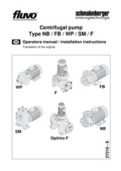 schmalenberger FLUVO Optimo-F Operator's Manual & Installation Instructions